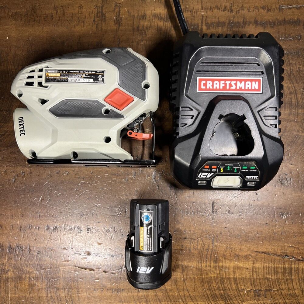 Craftsman 12v NEXTEC Mini Palm Jig Saw Battery Charger Tested Working